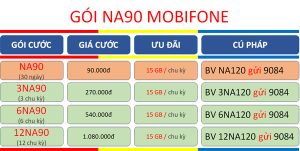 Thông tin gói cước NA90 MobiFone - Chi tiết, giải thích và ưu đãi